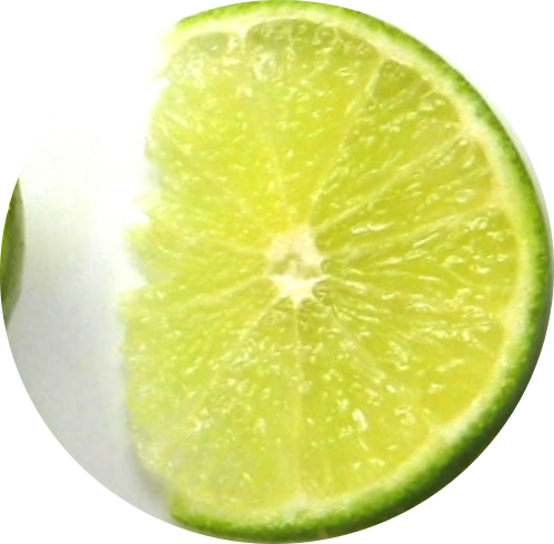 A fresh slice of zesty lime
