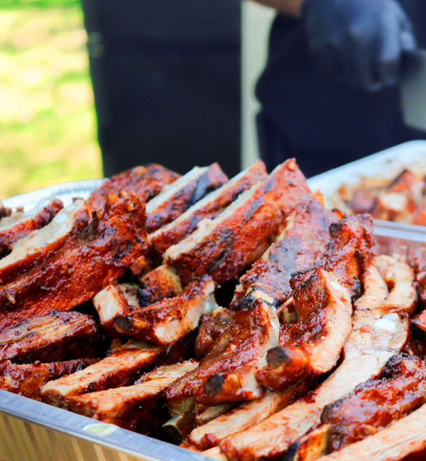 Barbque ribs, catering services